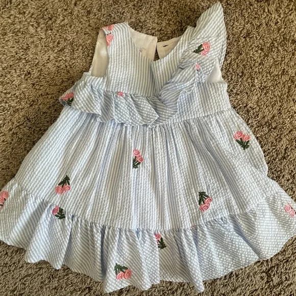 12 month toddler girls spring/summer dress bundle     |  5 pieces total - Picture 4 of 10